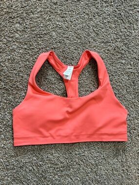 ALO Yoga Coral Racerback Swim Bikini Top